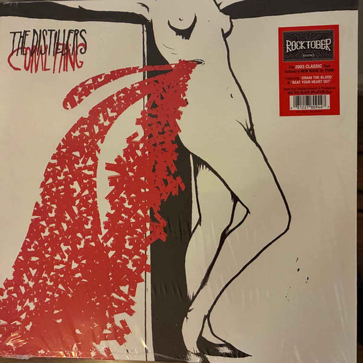 DISTILLERS 8211 CORAL FANG RED WITH BLACK SPLATTER 8211 LP