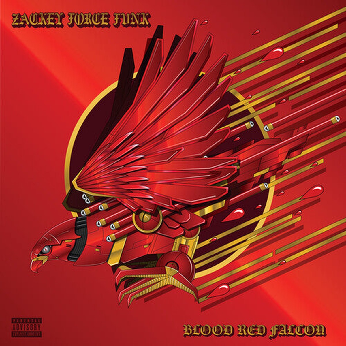 Zackey Force Funk: Blood Red Falcon – Red Marbled – VINYL LP