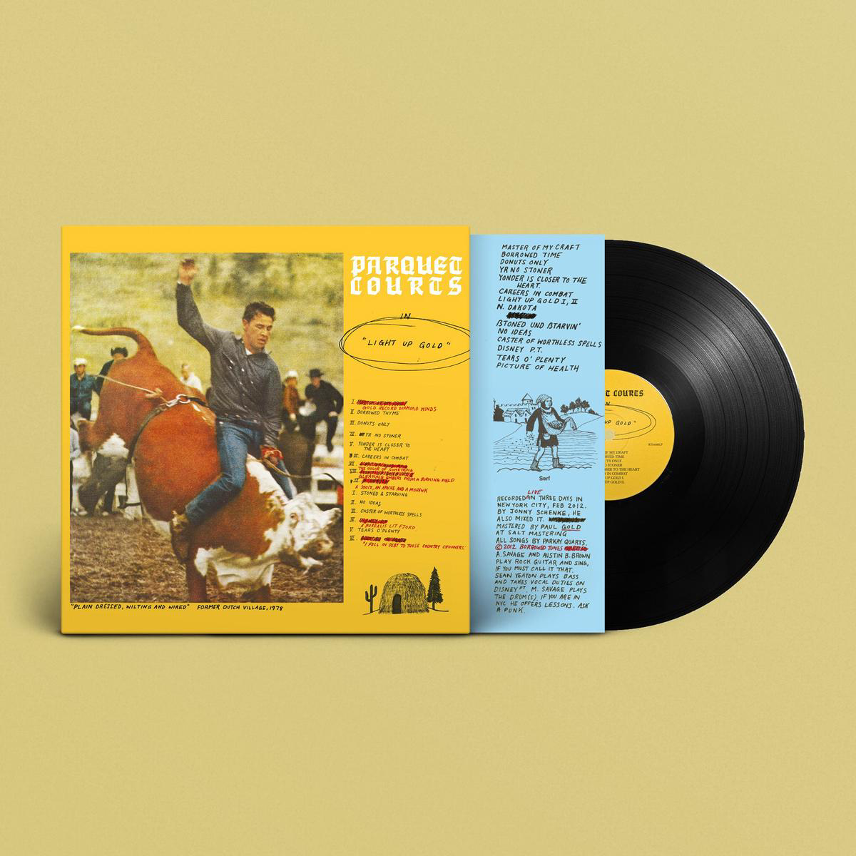 Light Up Gold Black Vinyl LP