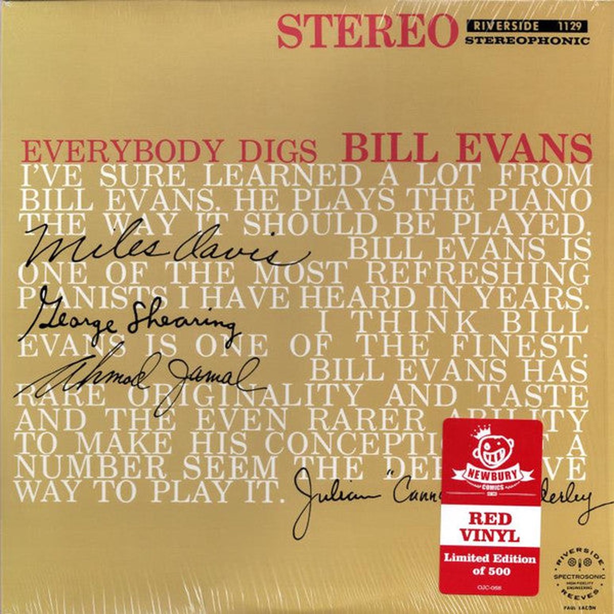 EVANS, BILL – EVERYBODY DIGS BILL EVANS : OJC – LP
