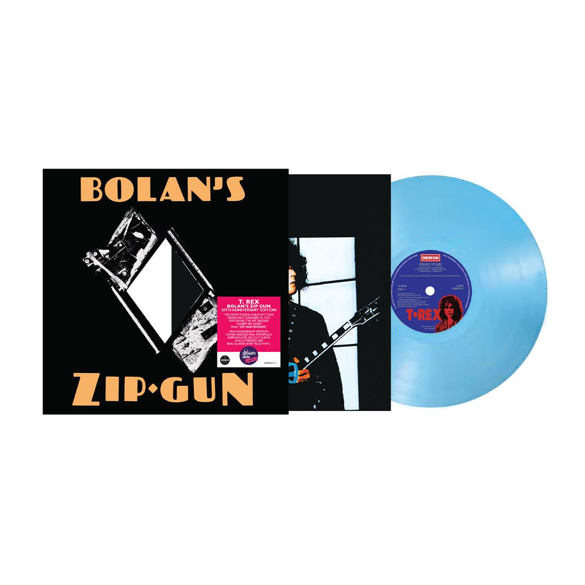 Bolans Zip Gun Bug Glasses Baby Blue Vinyl LP NAD 2025