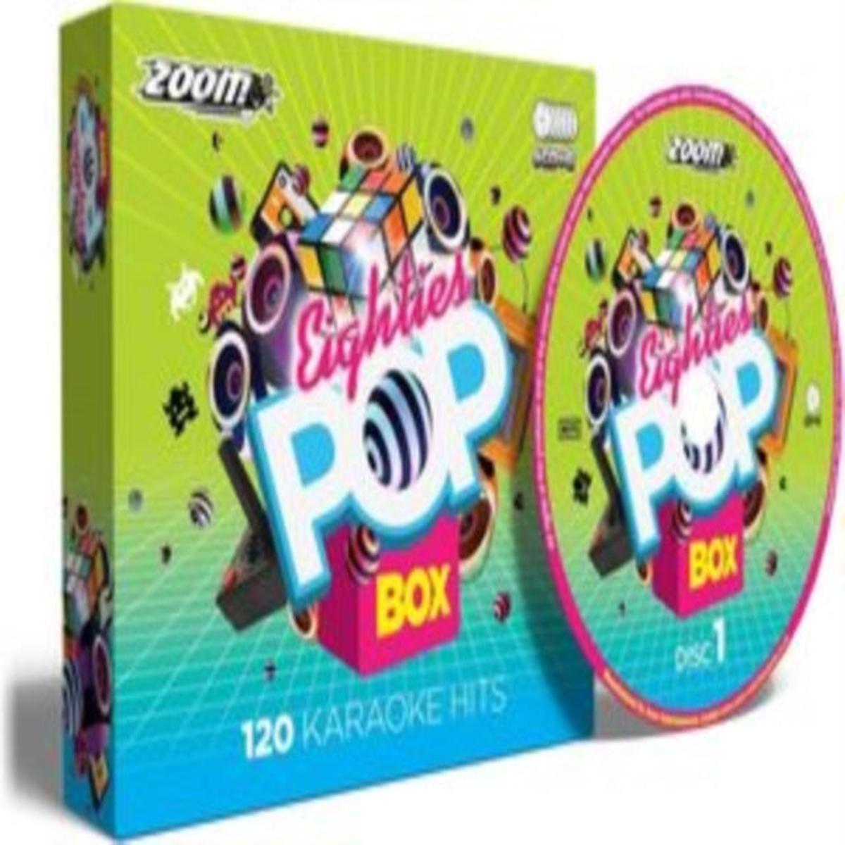Zoom Karaoke CD - Eighties Pop Box Party Pack - 120 Songs (Cd+G)