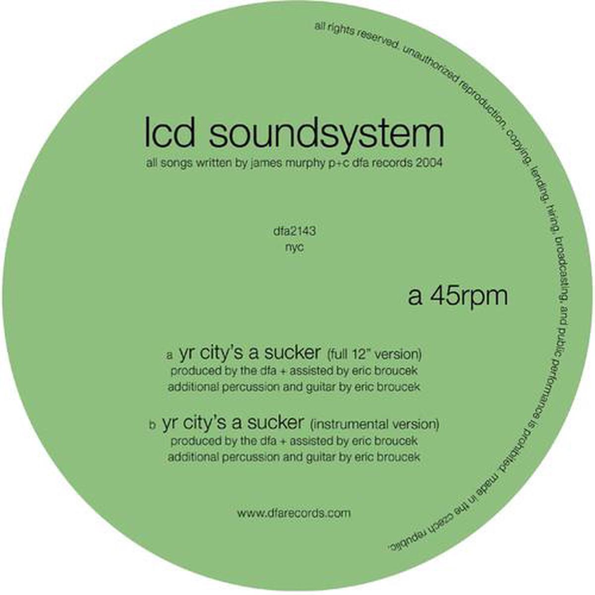 Yr Citys a Sucker - 12-Inch Single